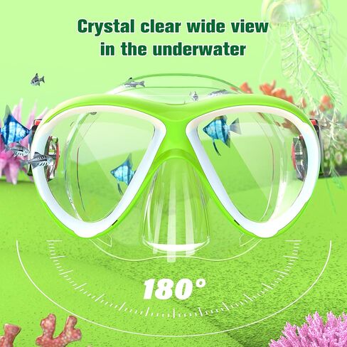 نظارات سباحة للأطفال من Findway، نظارات سباحة مضادة للتسرب للأطفال مع غطاء للأنف، نظارات سباحة للحماية من الأشعة فوق البنفسجية للأطفال من سن 4 إلى 16 عامًا للأولاد والبنات in Kuwait