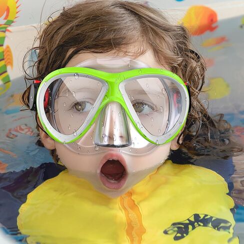 نظارات سباحة للأطفال من Findway، نظارات سباحة مضادة للتسرب للأطفال مع غطاء للأنف، نظارات سباحة للحماية من الأشعة فوق البنفسجية للأطفال من سن 4 إلى 16 عامًا للأولاد والبنات in Kuwait