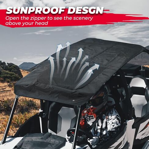KEMIMOTO Soft Roof Compatible with Polaris RZR PRO XP4, Black Roof for 4 Seater 2020 2021 2022 2023 2024.1680D Oxford Fabric Roor for Outdoor. in Saudi Arabia