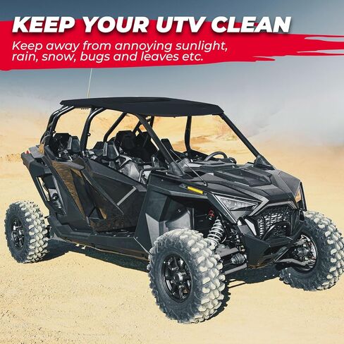 KEMIMOTO Soft Roof Compatible with Polaris RZR PRO XP4, Black Roof for 4 Seater 2020 2021 2022 2023 2024.1680D Oxford Fabric Roor for Outdoor. in Saudi Arabia