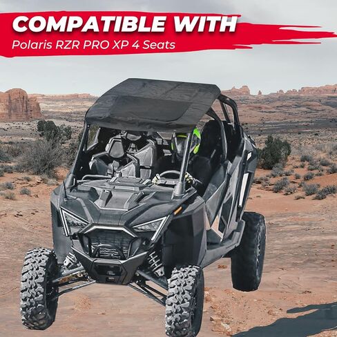 KEMIMOTO Soft Roof Compatible with Polaris RZR PRO XP4, Black Roof for 4 Seater 2020 2021 2022 2023 2024.1680D Oxford Fabric Roor for Outdoor. in Saudi Arabia