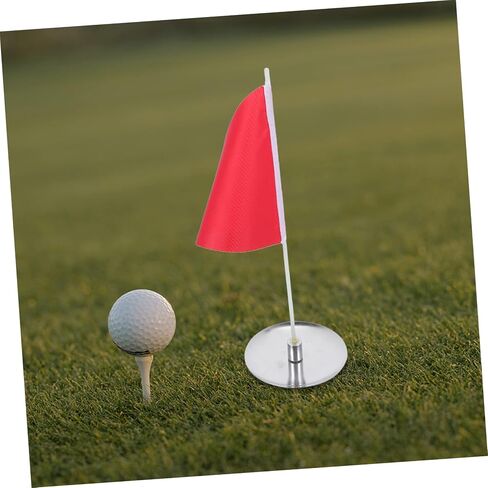 1 Set Golf Flagpole, Portable Flag Pole Golf Hole Cup Tray Golfing Practice Flags Portable Golf Practice Flag Golfing Flag Target in Saudi Arabia
