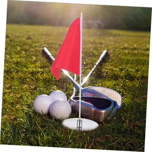 1 Set Golf Flagpole, Portable Flag Pole Golf Hole Cup Tray Golfing Practice Flags Portable Golf Practice Flag Golfing Flag Target in Saudi Arabia