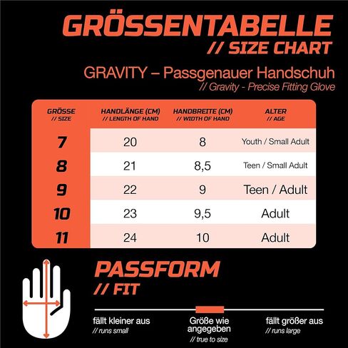 Gripmode Gravity Hybrid Goalkeeper Gloves Adult and Child with Griptec® Latex Lining I Suitable in All Weather I Football Goal Protection for Children, Teenagers & Adults I Size 7-11 in Kuwait