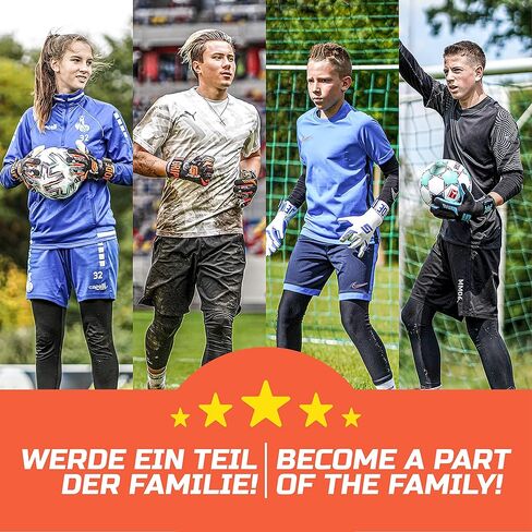 Gripmode Gravity Hybrid Goalkeeper Gloves Adult and Child with Griptec® Latex Lining I Suitable in All Weather I Football Goal Protection for Children, Teenagers & Adults I Size 7-11 in Kuwait