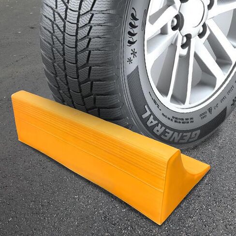 أداة مساعدة وقوف السيارات شديدة التحمل للمرآب، سدادة أرضية المرآب تحمي جدران السيارة والجراج، وتحمي المصدات من سدادات مؤشر السيارات والشاحنات - عبوتان - أصفر in Kuwait
