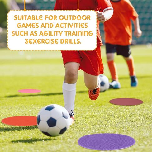 60 Pcs Small Spots Markers for Gym Floor Markers Morandi Color Poly Spots Flat Non Slip Floor Dots Cones Agility PVC Equipment for Classroom Football Soccer Sports Training Dance in Saudi Arabia