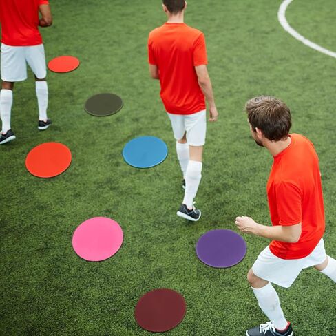 60 Pcs Small Spots Markers for Gym Floor Markers Morandi Color Poly Spots Flat Non Slip Floor Dots Cones Agility PVC Equipment for Classroom Football Soccer Sports Training Dance in Saudi Arabia
