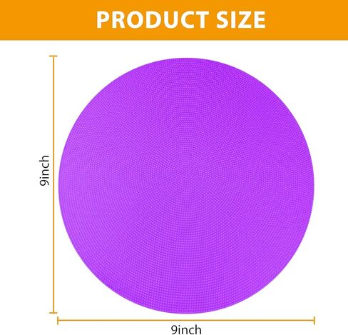 Spot Markers, 12Pcs Non Slip Rubber Agility Markers, 9 Inch Flat Field Cones Floor Dots Gym Classroom Floor Spots Set for Indoor Outdoor Soccer Basketball Sports Speed Training and Drills in Kuwait