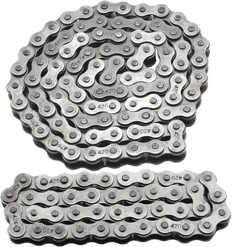 420 Chain 42 Links + 90 Links Compatible With A Mini Bike with Jackshaft And A Clutch Such as Coleman CT200U BT200X Baja Hensim Massimo MB165 MB200 Axis TrailMaster M200 Tomberlin Firehawk 6.0 Hp in Saudi Arabia