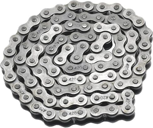 420 Chain 42 Links + 90 Links Compatible With A Mini Bike with Jackshaft And A Clutch Such as Coleman CT200U BT200X Baja Hensim Massimo MB165 MB200 Axis TrailMaster M200 Tomberlin Firehawk 6.0 Hp in Saudi Arabia