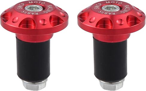 X AUTOHAUX 1 Pair 7/8" 22mm Motorcycle Hand Grips Handlebar End Slider Caps Plug Aluminum Alloy in Kuwait