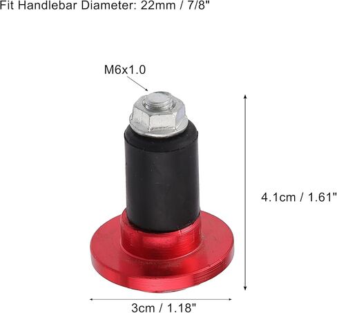 X AUTOHAUX 1 Pair 7/8" 22mm Motorcycle Hand Grips Handlebar End Slider Caps Plug Aluminum Alloy in Kuwait