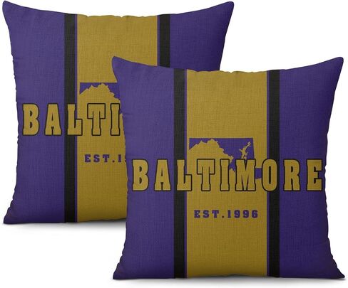 2pcs Football City Throw Pillow Covers, Football Pillow Case Decoration for Home Sofa, Football Fan Gifts for Men Women 18 x 18 inch in Saudi Arabia