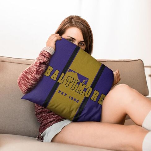 2pcs Football City Throw Pillow Covers, Football Pillow Case Decoration for Home Sofa, Football Fan Gifts for Men Women 18 x 18 inch in Saudi Arabia