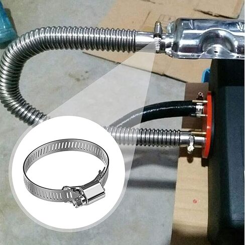 Air Heater Exhaust Pipe - Flexible Exhaust Tubing: 2.5cm/1inch 200cm Inner Car Exhaust Pipe Silencer Muffler, Diesel Heater Exhaust Pipe, Flexible Exhaust Pipe for Air Diesel Heater Flex Pipe in Kuwait