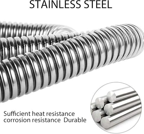 Air Heater Exhaust Pipe - Flexible Exhaust Tubing: 2.5cm/1inch 200cm Inner Car Exhaust Pipe Silencer Muffler, Diesel Heater Exhaust Pipe, Flexible Exhaust Pipe for Air Diesel Heater Flex Pipe in Kuwait