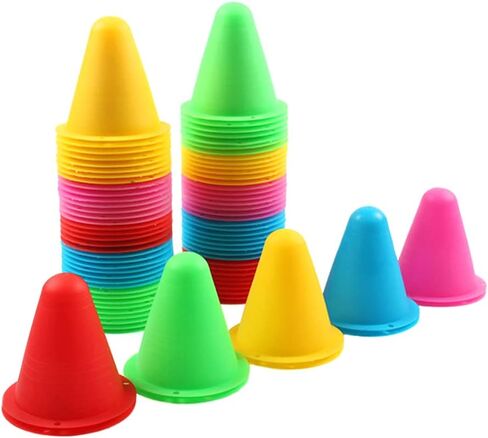 20 قطعة من مخروط التدريب، مخاريط رشاقة صغيرة لرياضات الأطفال، مخاريط تدريب محمولة، مخاريط تعرج مقاومة للرياح، مخاريط تزلج مضمنة، كوب كومة، حواجز الطرق، مجموعة مخاريط الطرق المرورية in Kuwait