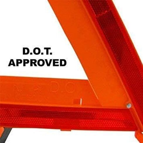 عاكسات مثلثة على جانب الطريق في حالات الطوارئ، (معتمدة من وزارة النقل)، سلامة الشاحنات الكبيرة، علامات تحذير قابلة للطي مع حقيبة سفر، 3 عبوات in Kuwait