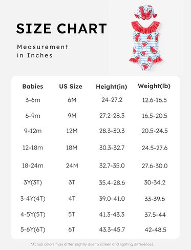 PATPAT Baby/Toddler Girls Swimsuits Ruffle Mermaid Floral One Piece Bathing Suit Beach Swimwear with Sun Hat in Kuwait