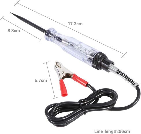 السيارات 6 فولت 12 فولت 24 فولت تيار مستمر سيارة شاحنة الجهد جهاز فحص الدائرة الكهربائية مع قلم التحقيق الطويل ضوء لمبة لاختبار السيارة VoltMet in Kuwait