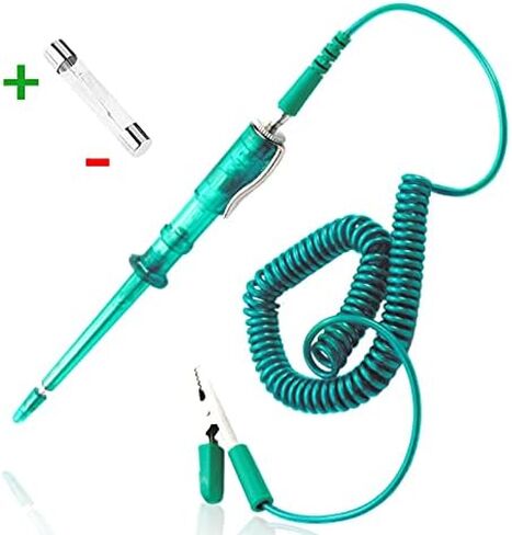 جهاز اختبار دائرة السيارات - جهاز اختبار التيار 6 فولت - 24 فولت، جهاز اختبار دائرة احترافي للسيارات مع ضوء مؤشر، مسبار طويل مع مشبك تمساح لاستمرارية جهد السيارة، لسيارة السيدان، وسيارات الدفع الرباعي، والمركبات الترفيهية، والشاحنات in Kuwait