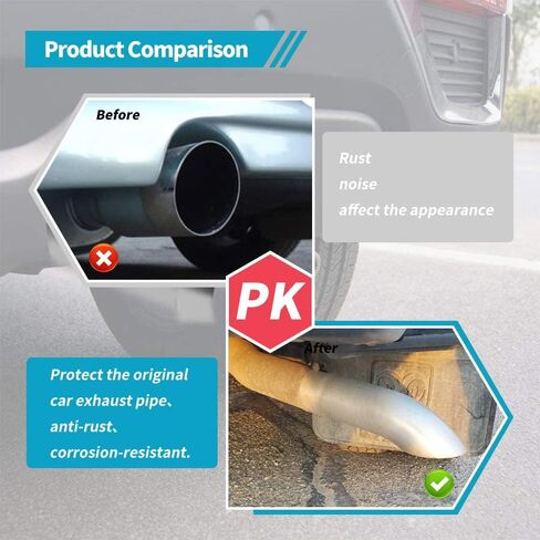 YITAMOTOR Turn Down Exhaust Tip 4 Inch Inlet, 4" Outlet Polished Stainless Steel Professional Exhaust Tip Fits 4" Outside Diameter Tailpipe, 15" Overall Length, Turndown Design, Bolt On, Silver in Saudi Arabia