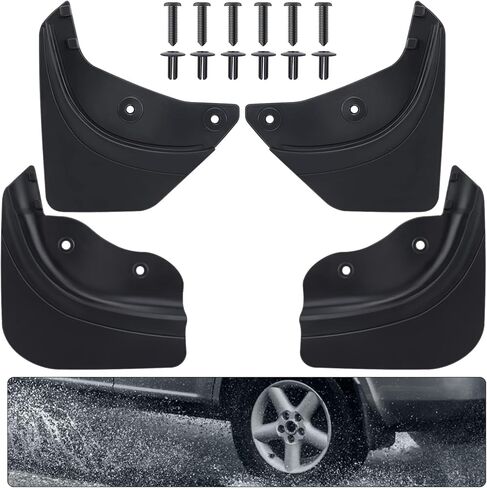 اللوحات الطينية لطراز Tesla Y - مجموعة من 4 قطع، واقيات رذاذ السيارة لعام 2020-2023 Tesla Model Y، سهلة التركيب وواقي الطين لحماية ممتازة، أسود غير لامع أنيق in Kuwait