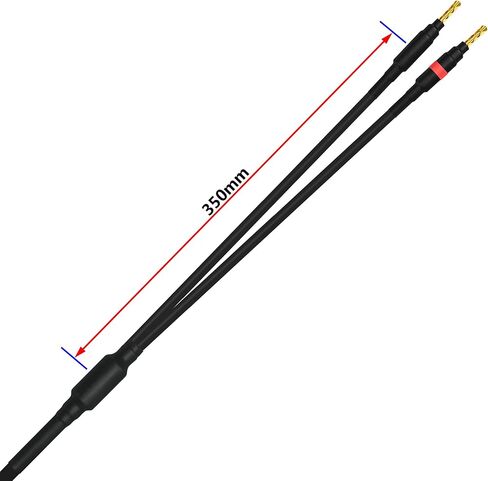 WORLDS BEST CABLES 4 Foot - Coaxial Audiophile Speaker Cable Pair Custom Made Using Mogami 3082 Wire & Eminence Gold Plated Banana & Spade Plugs in Saudi Arabia