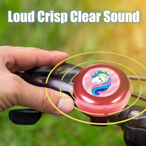 Akkya Bike Bicycle Bell Horn for Kids Adults Unicorn Cycling Handlebars Knee Scooter Accessories for Women Girls Electric Mountain Bike Ring Bell Biking Bicicle Accessories Loud in Saudi Arabia