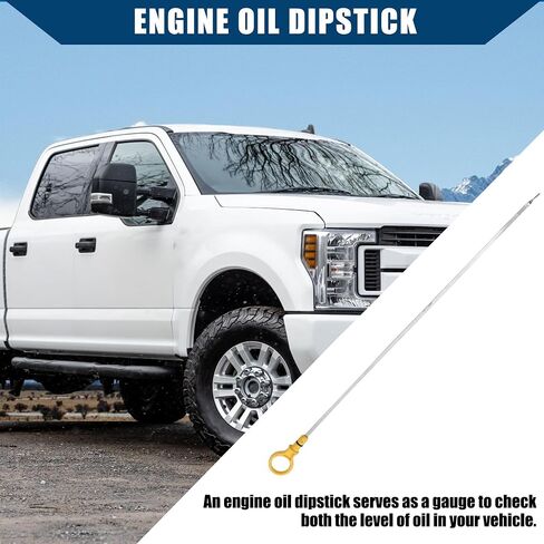 No.BR3Z-6750-A/Engine/Oil Dipstick for Ford F-150 2011-2014 for Mustang 2011-2014 / Oil Level Dipstick/Durable/Metal / 1 Pc/Silver Tone in Saudi Arabia
