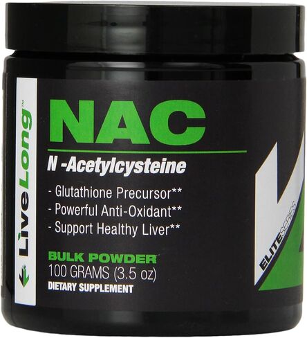 مسحوق N-Acetyl L-Cysteine ​​(NAC) النقي - دعم صحة الكبد والخلوي، مكملات غذائية كبيرة، NAC لكمال الأجسام والصحة العامة ومضادات الأكسدة يدعم الجلوتاثيون، 3.5 أونصة in Saudi Arabia