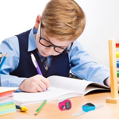 عداد عداد أصابع TOODOO، عداد عرض 5 أرقام، عداد نقر قابل لإعادة الضبط، عداد نقر محمول، عداد نقر إلكتروني، عداد إصبع إلكتروني، عداد عداد يدوي مع حلقة للجولف 8 ألوان in Kuwait