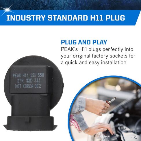 PEAK H11 OE Standard Halogen Replacement Headlight Bulb in Saudi Arabia