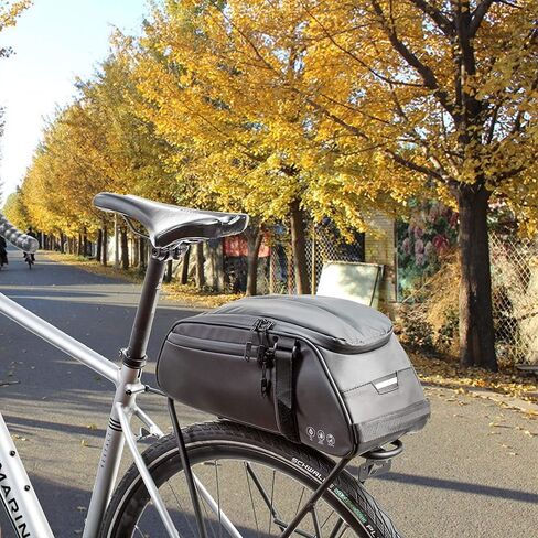 BAIGIO Bike Rack Bag Waterproof Bicycle Trunk Pannier Rear Seat Storage Pack Cycling Cargo Carrier Pouch for Travel City Commuting Daily Work in Kuwait