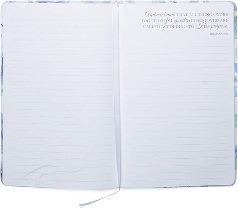 Eccolo Christian Writing Journal, “I Know The Plans I Have for You“, 200 Page Notebook with Inspirational Bible Verses, Flexible Cover, Ribbon Bookmark, 8.5x5.5 in Saudi Arabia