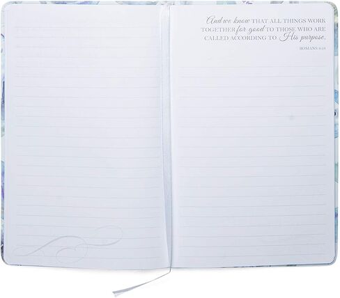 Eccolo Christian Writing Journal, “I Know The Plans I Have for You“, 200 Page Notebook with Inspirational Bible Verses, Flexible Cover, Ribbon Bookmark, 8.5x5.5 in Saudi Arabia