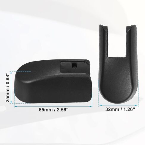 غطاء ذراع ممسحة الزجاج الأمامي الخلفي من ACROPIX مناسب لسيارة Honda CR-V - عبوة من قطعة واحدة باللون الأسود in Kuwait