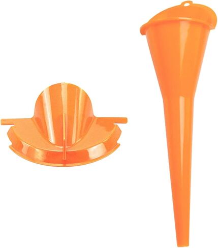 HDBUBALUS Motorcycle 9" Crankcase Fill Funnel Primary Case Oil Fill Set for Harley Orange in Saudi Arabia