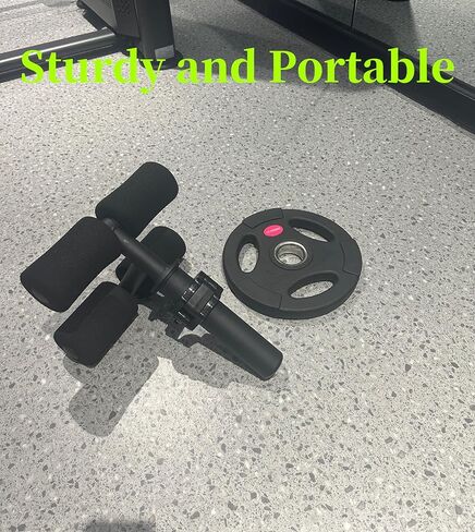 Tib Bar، آلة رفع الساق، مدرب Tibialis، معدات الركبتين فوق أصابع القدم لتقوية عضلات الساق السفلية/الساق/الكاحل، تناسب لوحات الوزن الأولمبية مقاس 2 بوصة in Kuwait