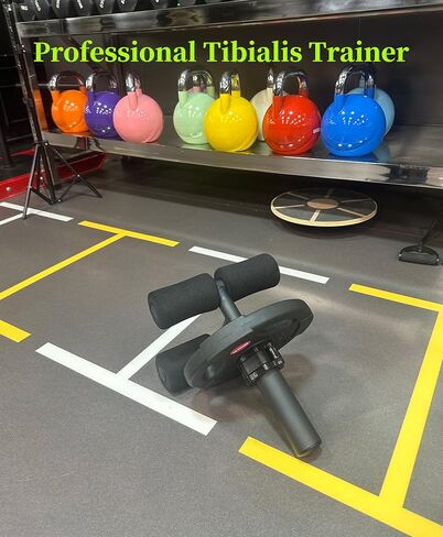 Tib Bar، آلة رفع الساق، مدرب Tibialis، معدات الركبتين فوق أصابع القدم لتقوية عضلات الساق السفلية/الساق/الكاحل، تناسب لوحات الوزن الأولمبية مقاس 2 بوصة in Kuwait