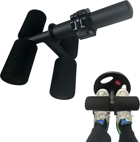 Tib Bar، آلة رفع الساق، مدرب Tibialis، معدات الركبتين فوق أصابع القدم لتقوية عضلات الساق السفلية/الساق/الكاحل، تناسب لوحات الوزن الأولمبية مقاس 2 بوصة in Kuwait