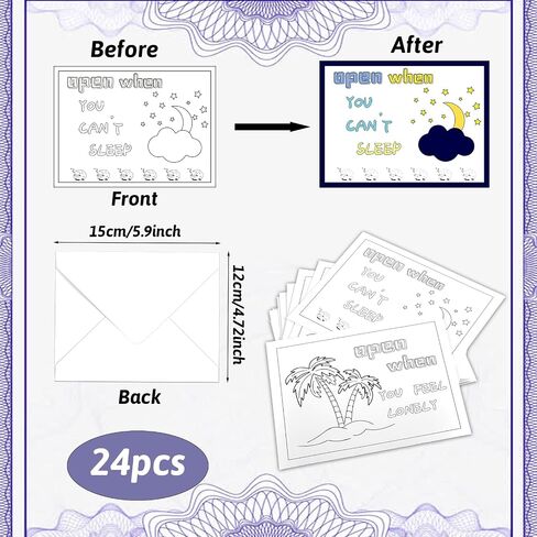 24 Pcs Open When Envelopes - Romantic Long Distance Relationship Letters, College Gifts, Leaving Home Gift for Daughter, Son, Boyfriend, Girlfriend in Saudi Arabia