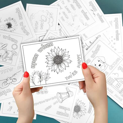 24 Pcs Open When Envelopes - Romantic Long Distance Relationship Letters, College Gifts, Leaving Home Gift for Daughter, Son, Boyfriend, Girlfriend in Saudi Arabia