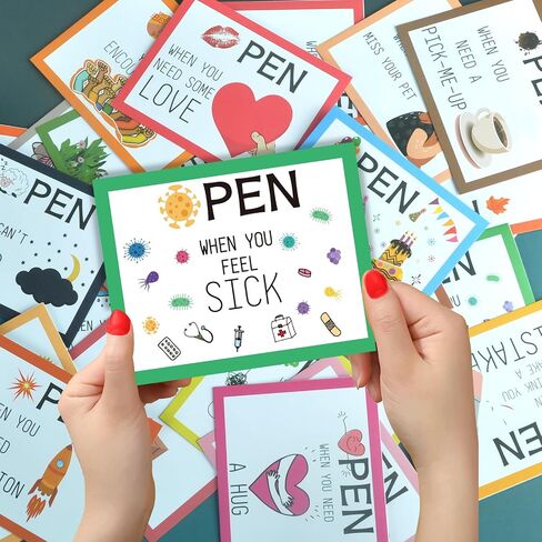 24 Pcs Open When Envelopes - Romantic Long Distance Relationship Letters, College Gifts, Leaving Home Gift for Daughter, Son, Boyfriend, Girlfriend in Saudi Arabia
