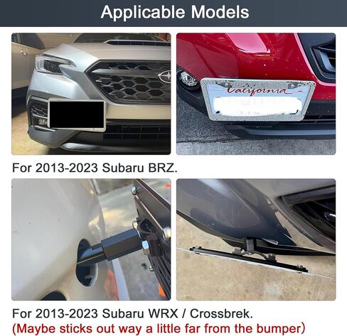 خطاف سحب المصد الأمامي لوحة ترخيص حامل حامل تثبيت مجموعة مهايئ مسمار لسوبارو BRZ WRX Crossbrek (خيط M16*1.5) in Kuwait