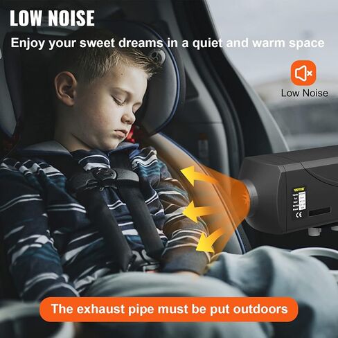 Happybuy 5KW Diesel Air Heater 12V Diesel Parking Heater Double Mufflers 5KW Diesel Heater with LCD Thermostat for RV Bus Trailer Motorhome and Boats in Saudi Arabia