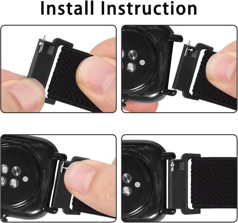 سوار قماش Amzpas لـ Amazfit Bip U Pro/ Bip U/ Bip S/ Bip Lite/ Bip S Lite/ Bip 3/Bip 3 Pro/Amazfit GTR 42 مم، 20 مم سوار نايلون ناعم قابل للتمدد سريع الفك، 4 عبوات من سوار معصم مرن قابل للتعديل للنساء رجل in Kuwait