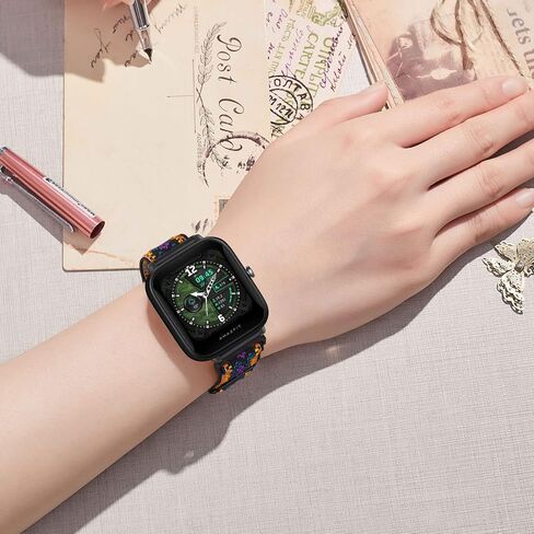 سوار قماش Amzpas لـ Amazfit Bip U Pro/ Bip U/ Bip S/ Bip Lite/ Bip S Lite/ Bip 3/Bip 3 Pro/Amazfit GTR 42 مم، 20 مم سوار نايلون ناعم قابل للتمدد سريع الفك، 4 عبوات من سوار معصم مرن قابل للتعديل للنساء رجل in Saudi Arabia