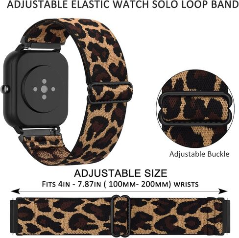 سوار قماش Amzpas لـ Amazfit Bip U Pro/ Bip U/ Bip S/ Bip Lite/ Bip S Lite/ Bip 3/Bip 3 Pro/Amazfit GTR 42 مم، 20 مم سوار نايلون ناعم قابل للتمدد سريع الفك، 4 عبوات من سوار معصم مرن قابل للتعديل للنساء رجل in Kuwait
